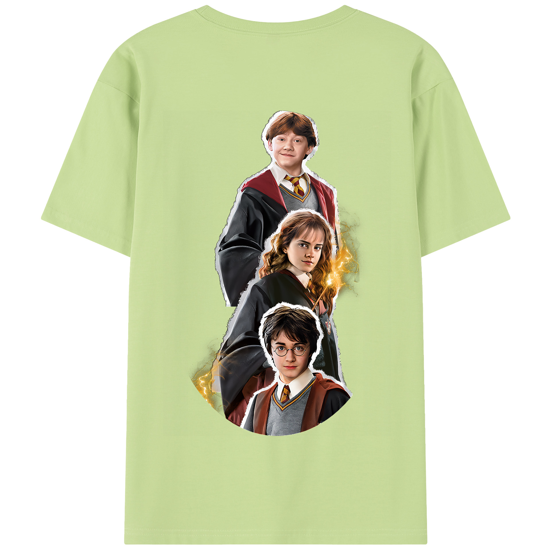 （画像用） Harry Potter ハリー・ポッターシリーズ 綿100％半袖Tシャツ（背面プリント）